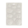 Stamperia Soft Mould A4 WOODLAND OVAL PLATES Cold Pour Resin #K3PTA4568