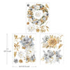 Re-design with Prima A GILDED MOMENT - 8.5 x 11 Decor Transfers 3 sheets #660130