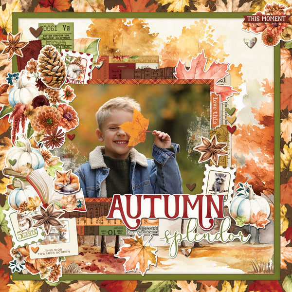 Simple Stories SIMPLE VINTAGE AUTUMN BREEZE 12x12 Collection Kit #25100