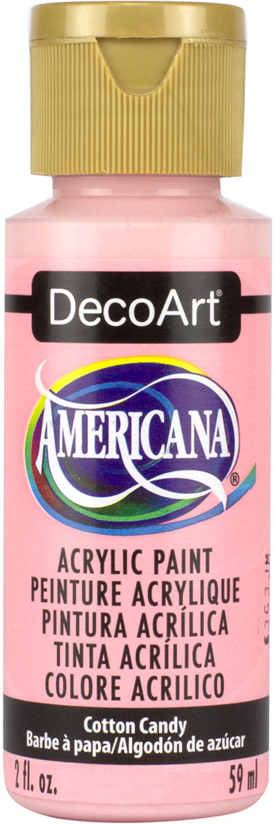 DecoArt Americana acrylic paint bottle in Cotton Candy color