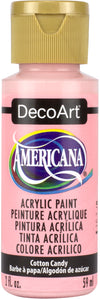 DecoArt Americana acrylic paint bottle in Cotton Candy color