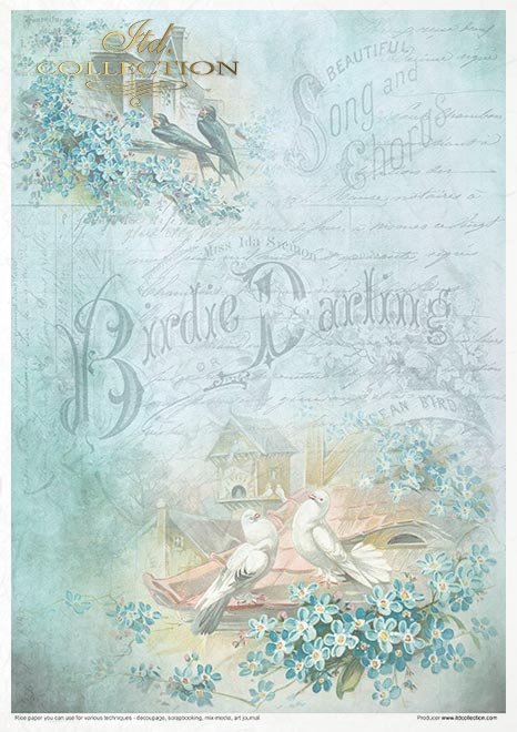 ITD Collection IN LOVE A4 Rice Paper Set 11 Sheets #RP016