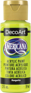 DecoArt Americana acrylic paint bottle in Margarita color