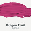Magenta color swatch labeled 'Dragon Fruit DA300' on a white background