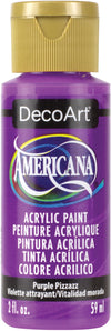 Bottle of DecoArt Americana acrylic paint in Purple Pizzazz color