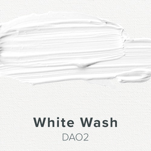 White paint swatch labeled 'White Wash DAO2' on a white background