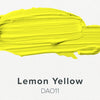 Lemon yellow paint swatch on a white background with 'DAO11' text