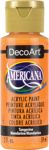 DecoArt Americana acrylic paint bottle in Tangerine color