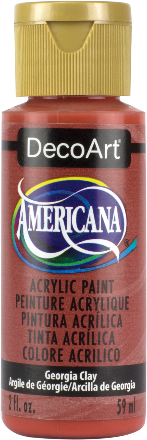 DecoArt GEORGIA CLAY Americana Acrylic Paint 2 oz. Bottle - #DA017