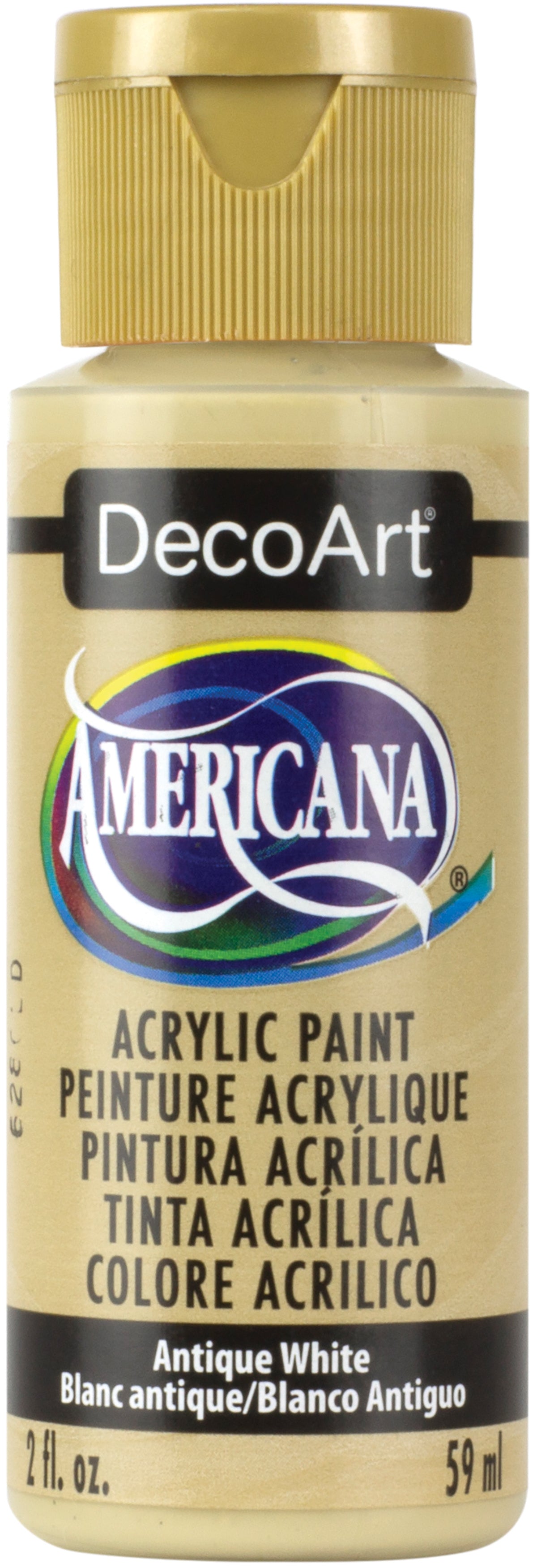 DecoArt ANTIQUE WHITE Americana Acrylic Paint 2 oz. Bottle - #DA058