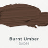 Burnt umber color swatch on a white background with 'DAO64' label