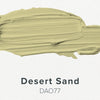 Desert Sand color swatch with code DAO77 on a white background