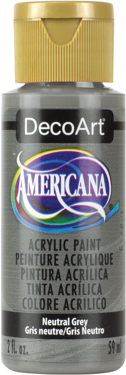 DecoArt Americana Neutral Grey acrylic paint bottle