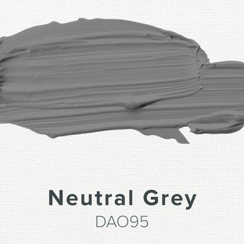 Smokey gray color swatch labeled 'Neutral Grey DAO95' on a white background