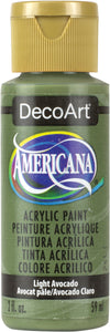 DecoArt LIGHT AVOCADO Americana Acrylic Paint 2 oz. Bottle - #DA106