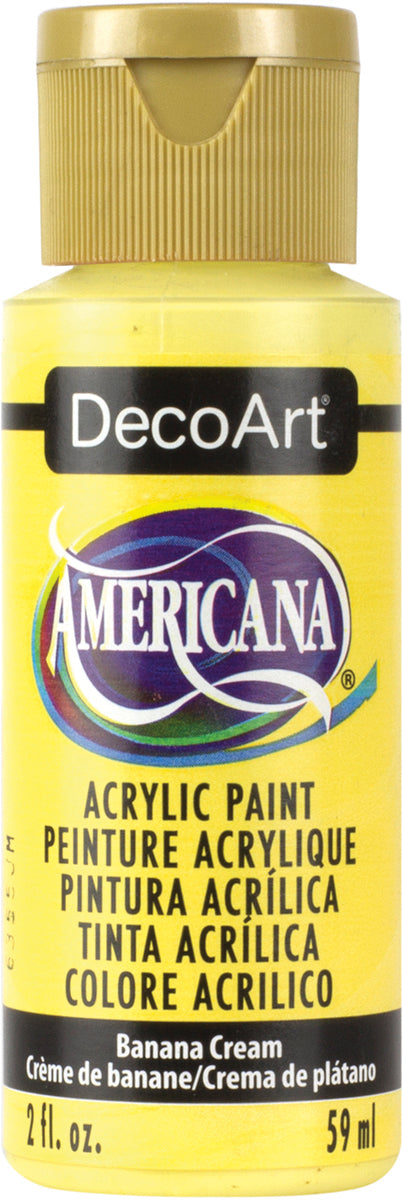 DecoArt BANANA CREAM Americana Acrylic Paint 2 oz. Bottle - #DA309