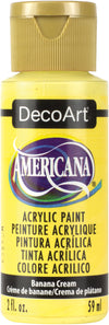 DecoArt BANANA CREAM Americana Acrylic Paint 2 oz. Bottle - #DA309
