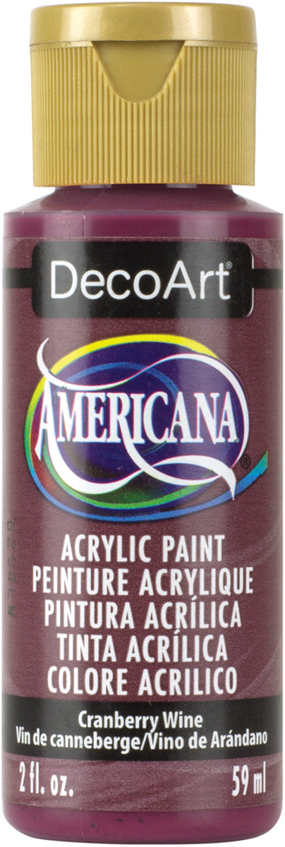 DecoArt CRANBERRY WINE Americana Acrylic Paint 2 oz. Bottle - #DA112