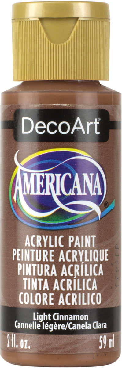 DecoArt LIGHT CINNAMON Americana Acrylic Paint 2 oz. Bottle - #DA114