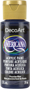 DecoArt PRUSSIAN BLUE Americana Acrylic Paint 2 oz. Bottle - #DA138