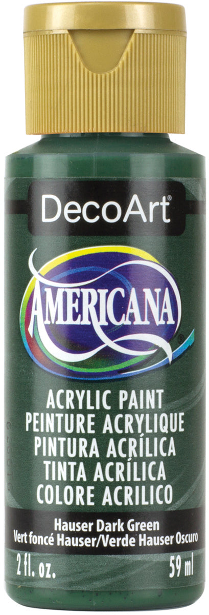 DecoArt HAUSER DARK GREEN Americana Acrylic Paint 2 oz. Bottle - #DA133