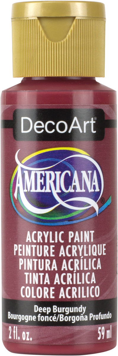 DecoArt DEEP BURGUNDY Americana Acrylic Paint 2 oz. Bottle - #DA128
