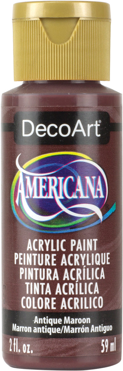 DecoArt ANTIQUE MAROON Americana Acrylic Paint 2 oz. Bottle - #DA160