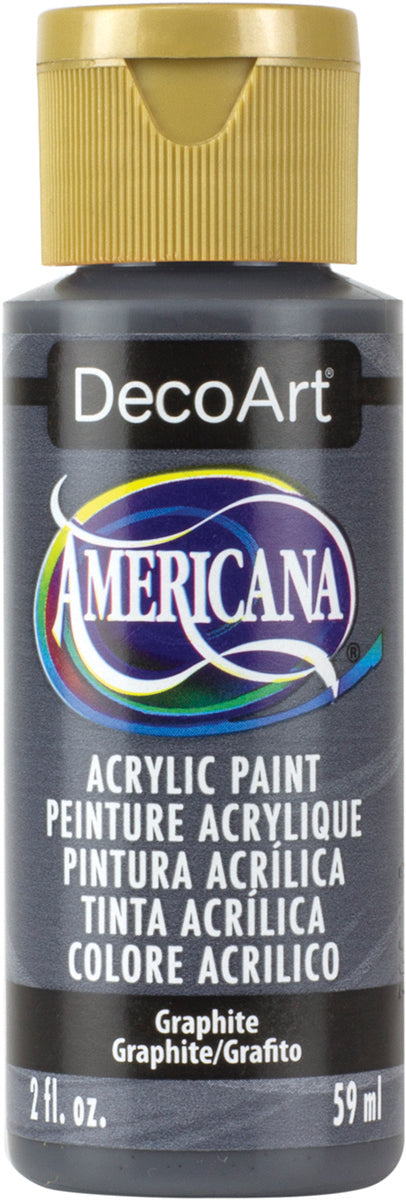 DecoArt GRAPHITE Americana Acrylic Paint 2 oz. Bottle - #DA161