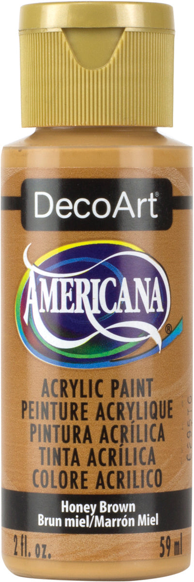 DecoArt HONEY BROWN Americana Acrylic Paint 2 oz. Bottle - #DA163