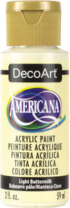 DecoArt LIGHT BUTTERMILK Americana Acrylic Paint 2 oz. Bottle - #DA164