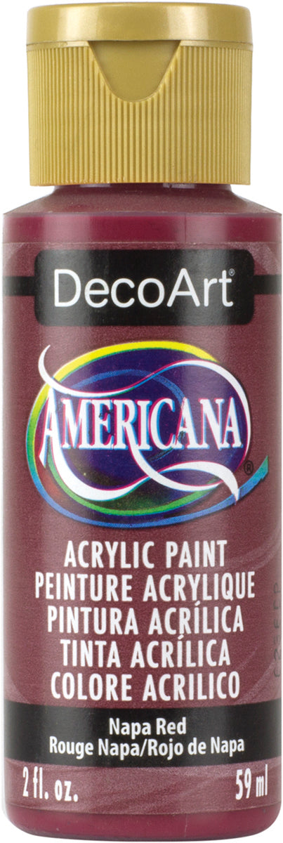 DecoArt NAPA RED Americana Acrylic Paint 2 oz. Bottle - #DA165