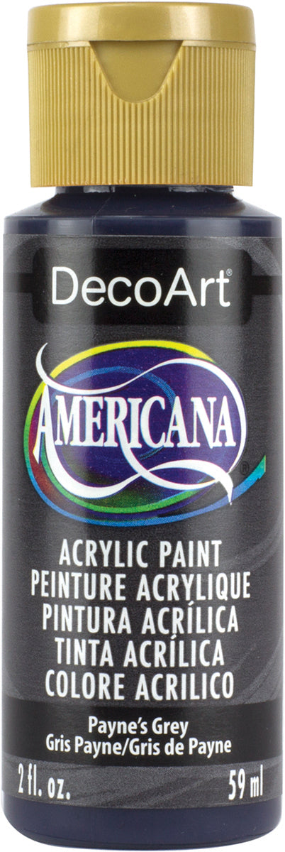 DecoArt PAYNES GREY Americana Acrylic Paint 2 oz. Bottle - #DA167