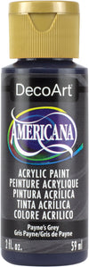 DecoArt PAYNES GREY Americana Acrylic Paint 2 oz. Bottle - #DA167