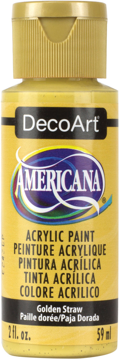 DecoArt GOLDEN STRAW Americana Acrylic Paint 2 oz. Bottle - #DA168