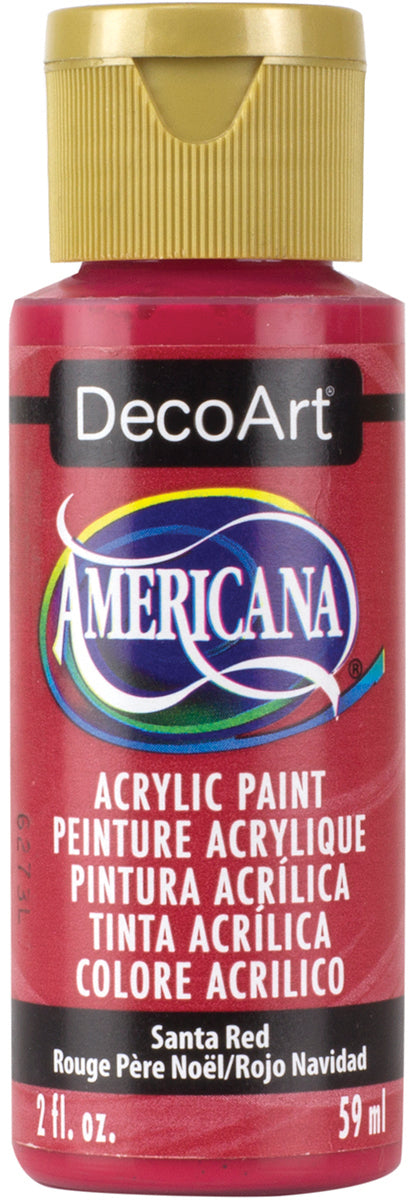 DecoArt SANTA RED Americana Acrylic Paint 2 oz. Bottle - #DA170