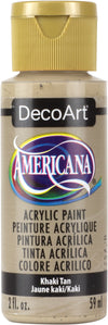 DecoArt KHAKI TAN Americana Acrylic Paint 2 oz. Bottle - #DA173
