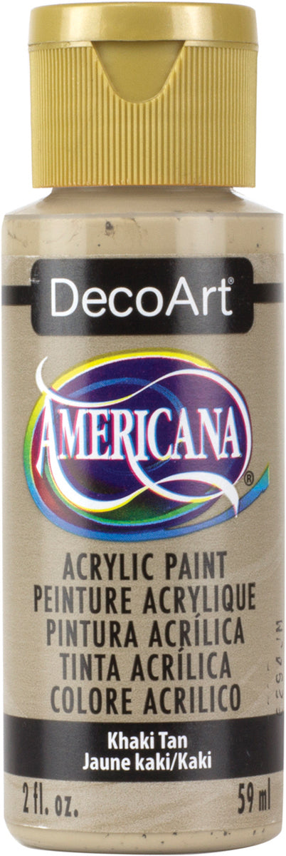 DecoArt KHAKI TAN Americana Acrylic Paint 2 oz. Bottle - #DA173