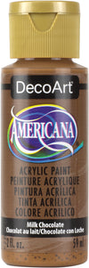 DecoArt MILK CHOCOLATE Americana Acrylic Paint 2 oz. Bottle - #DA174
