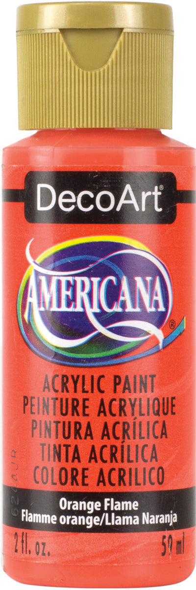 DecoArt ORANGE FLAME Americana Acrylic Paint 2 oz. Bottle - #DA315