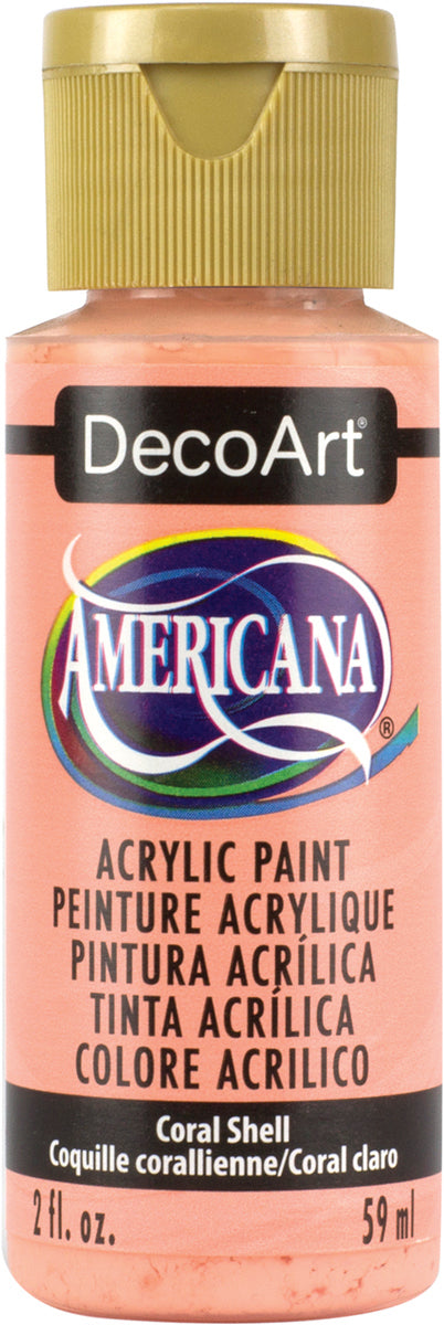 DecoArt CORAL SHELL Americana Acrylic Paint 2 oz. Bottle - #DA316