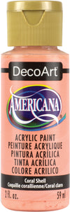 DecoArt CORAL SHELL Americana Acrylic Paint 2 oz. Bottle - #DA316