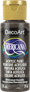 DecoArt BITTERSWEET CHOCOLATE Americana Acrylic Paint 2 oz. Bottle - #DA195