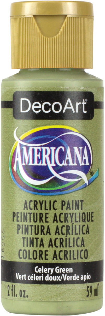 DecoArt CELERY GREEN Americana Acrylic Paint 2 oz. Bottle - #DA208