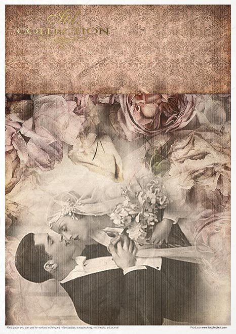 ITD Collection IN LOVE A4 Rice Paper Set 11 Sheets #RP016