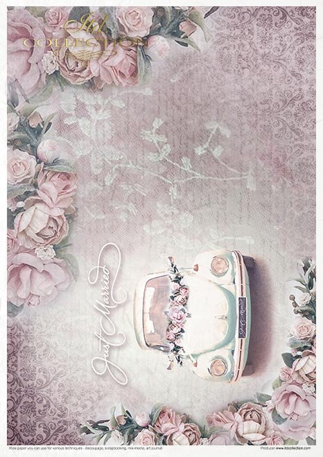 ITD Collection IN LOVE A4 Rice Paper Set 11 Sheets #RP016