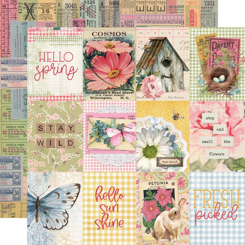 Simple Stories Simple Vintage SPRING GARDEN 12x12 Collection Kit #20700