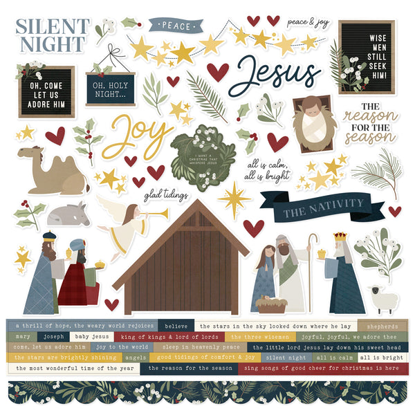 Simple Stories SILENT NIGHT 12x12 Collection Kit  #21941