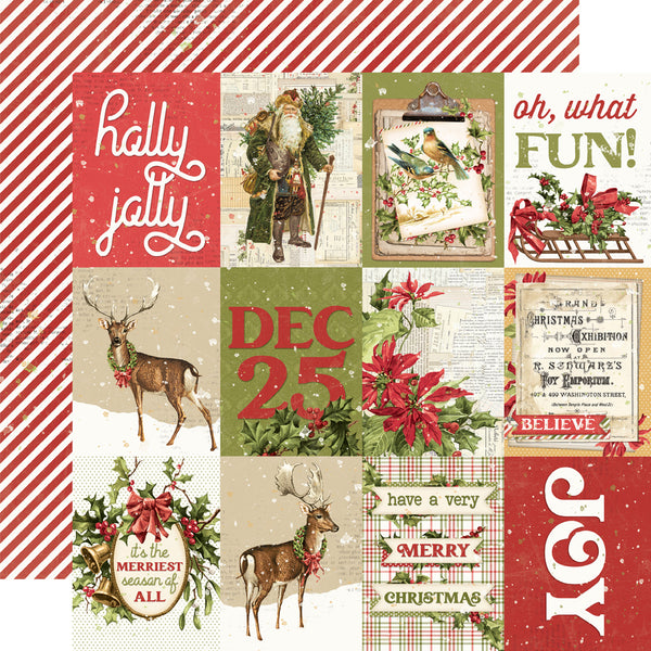 Simple Stories VINTAGE YULETIDE 12x12 Collection Kit  #23200