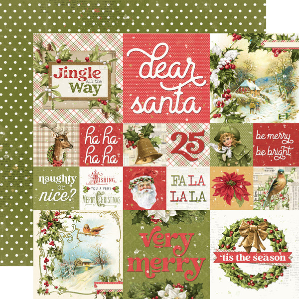 Simple Stories VINTAGE YULETIDE 12x12 Collection Kit  #23200