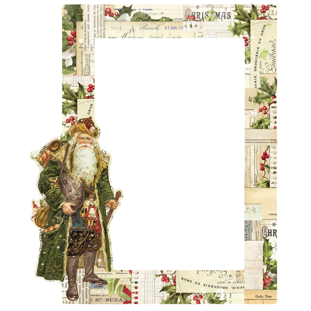 Simple Stories Vintage YULETIDE Christmas Chipboard Frames 6 pcs #23228